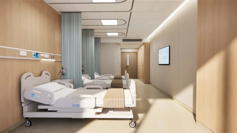 改造后病房效果图 改造后病房效果图